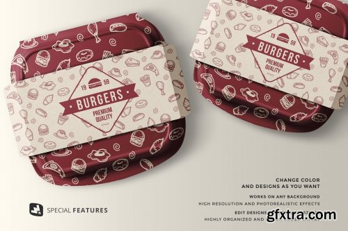 CreativeMarket - Fast Food Container Packaging Mockup 5336430