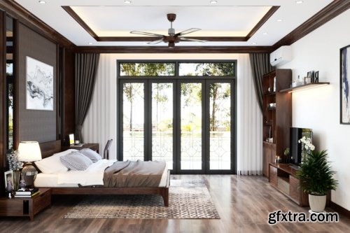 3D Interior Bedroom By Chu Scholes
