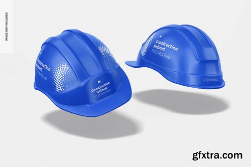 Construction helmet mockup