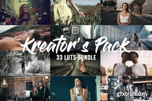 CreativeMarket - Kreator's Pack 33 Video LUTs Bundle 6277753