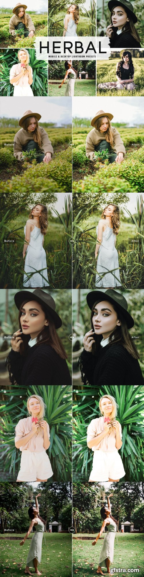 CreativeMarket - Herbal Pro Lightroom Presets 6283941