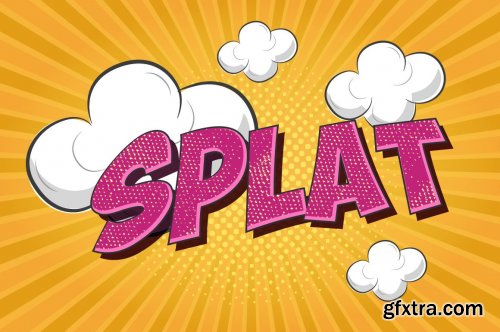 CreativeMarket - Comic and Cartoon Text Effects Vol.4 5668923