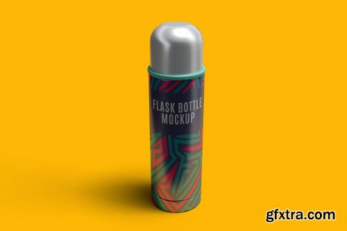 Flask Bottle Mockup