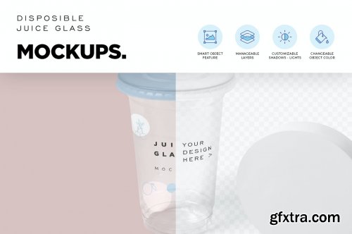 Disposable Glass Mockups