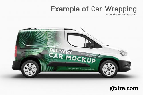 CreativeMarket - Delivery Car Mockup 12 6045831