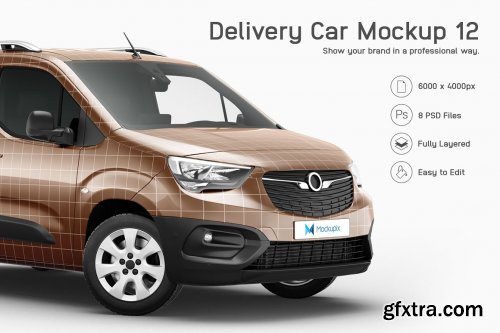 CreativeMarket - Delivery Car Mockup 12 6045831