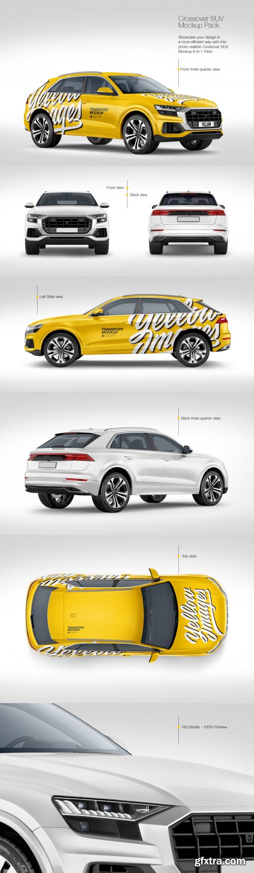 Crossover SUV Mockup Pack 84449