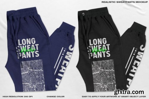 CreativeMarket - Realistic Sweatpants Mockup 6216983