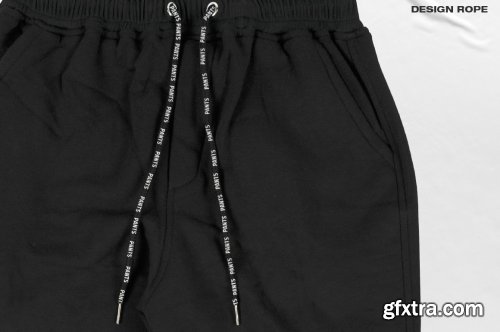 CreativeMarket - Realistic Sweatpants Mockup 6216983