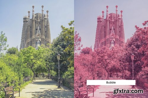 CreativeMarket - 20 Pink Infrared Lightroom Presets & LUTs 6287887