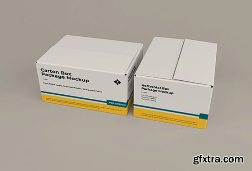 Cardboard box mockup 2