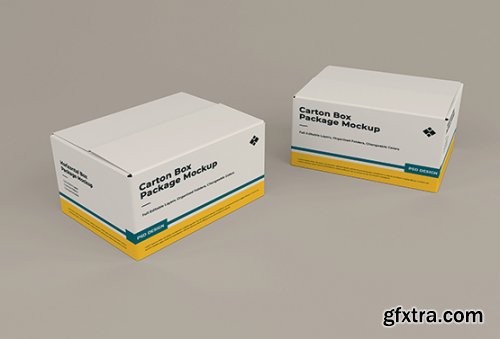 Cardboard box mockup 2