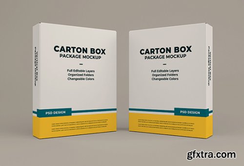 Cardboard box mockup 3