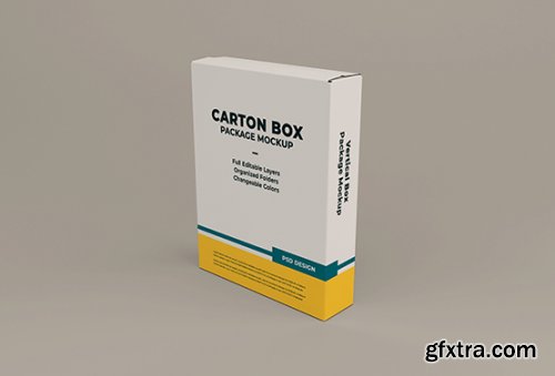 Cardboard box mockup 3