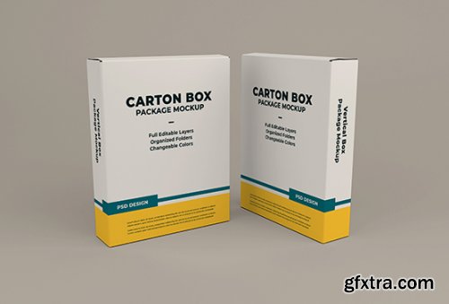 Cardboard box mockup 3