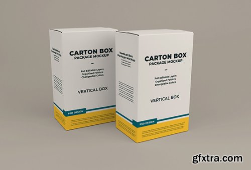 Cardboard box mockup 4