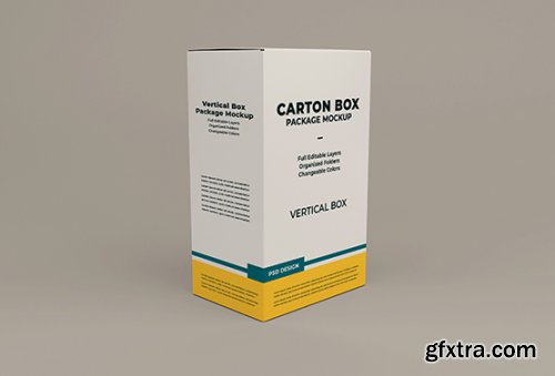 Cardboard box mockup 4