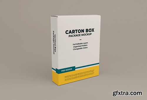 Cardboard box mockup 3