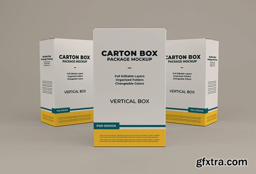 Cardboard box mockup 4