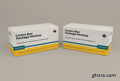 Cardboard box mockup 5