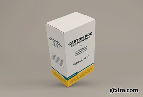 Cardboard box mockup 4