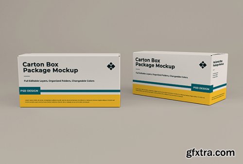 Cardboard box mockup 5