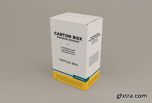 Cardboard box mockup 4