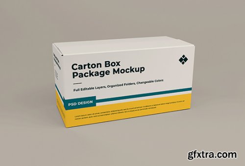 Cardboard box mockup 5