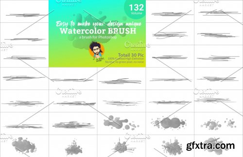 CreativeMarket - Watercolor Brush Bundle 5754878