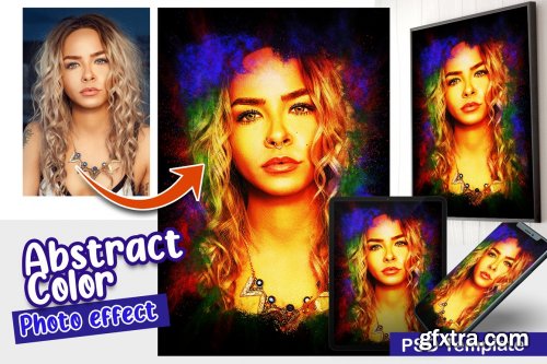 CreativeMarket - Abstract Color Photo Template 6332286