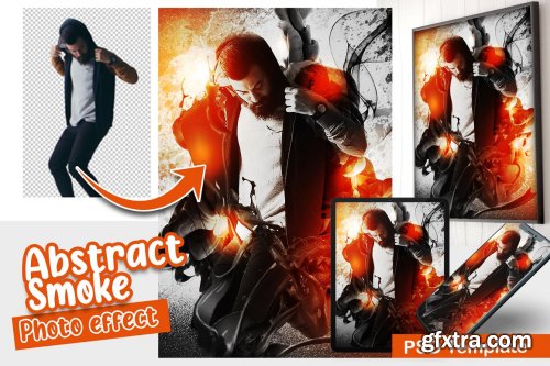 CreativeMarket - Abstract Smoke Photo Template 6332289