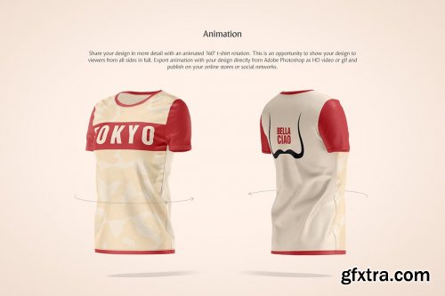 CreativeMarket - Women's T-shirt Animated Mockup 5849092