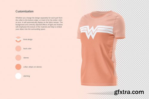 CreativeMarket - Women's T-shirt Animated Mockup 5849092