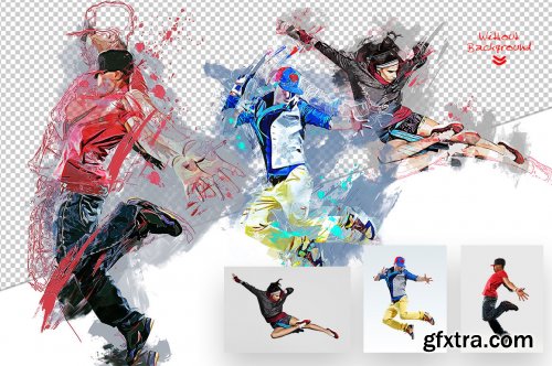 GraphicRiver - Mixed Art Photoshop Action 32305875