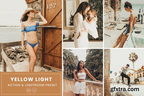 Yellow Light Action & Lightrom Presets