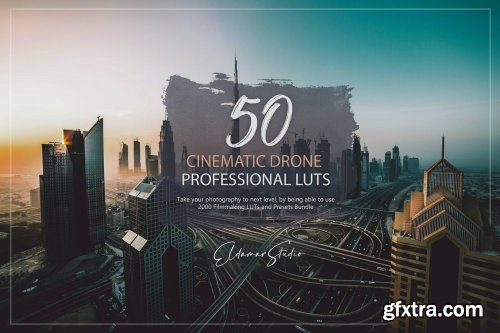 50 Cinematic Drone LUTs and Presets Pack