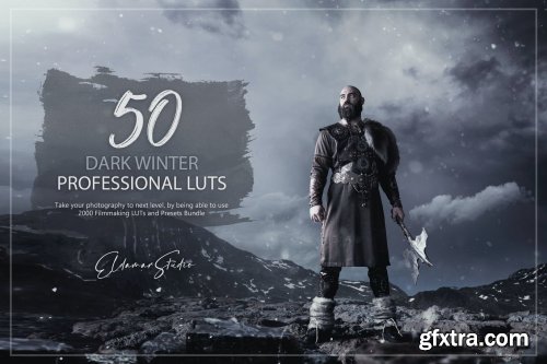 50 Dark Winter LUTs and Presets Pack