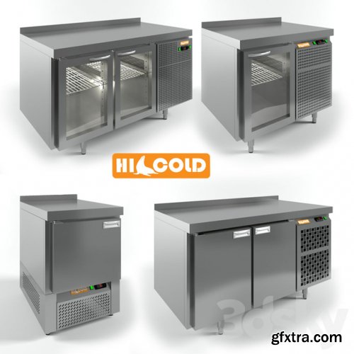 Table cooled by HICOLD GN 11 TN_HICOLD GNG 11 HT_HICOLD GNG 1 HT_HICOLD GNE 1 TN