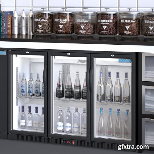 POLAR Back Bar Cooler GH132 and GL104