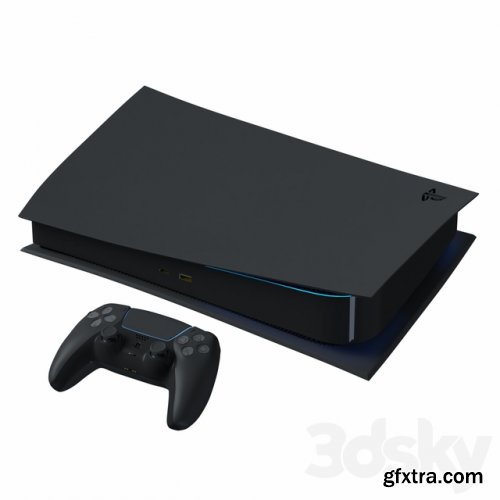 Sony PlayStation 5 console with ps5 gamepad