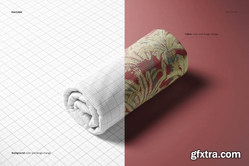 CreativeMarket - Rib Knit Fabric Mockup Set 6317817