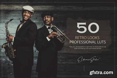 50 Retro Looks LUTs and Presets Pack