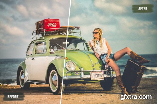 50 Retro Looks LUTs and Presets Pack