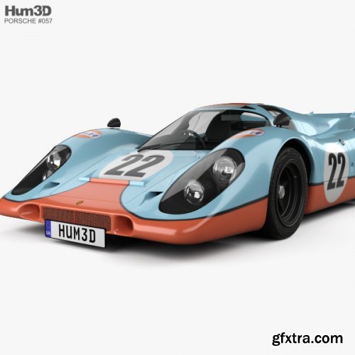 Porsche 917 K 1969 3D model