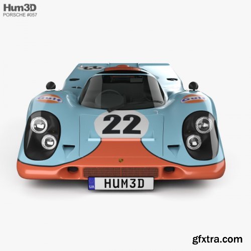 Porsche 917 K 1969 3D model