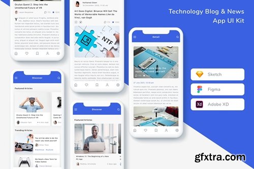 Technology Blog & News App UI Kit