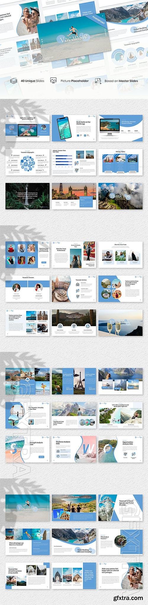 Vacansie – Travel Agency Presentation Template