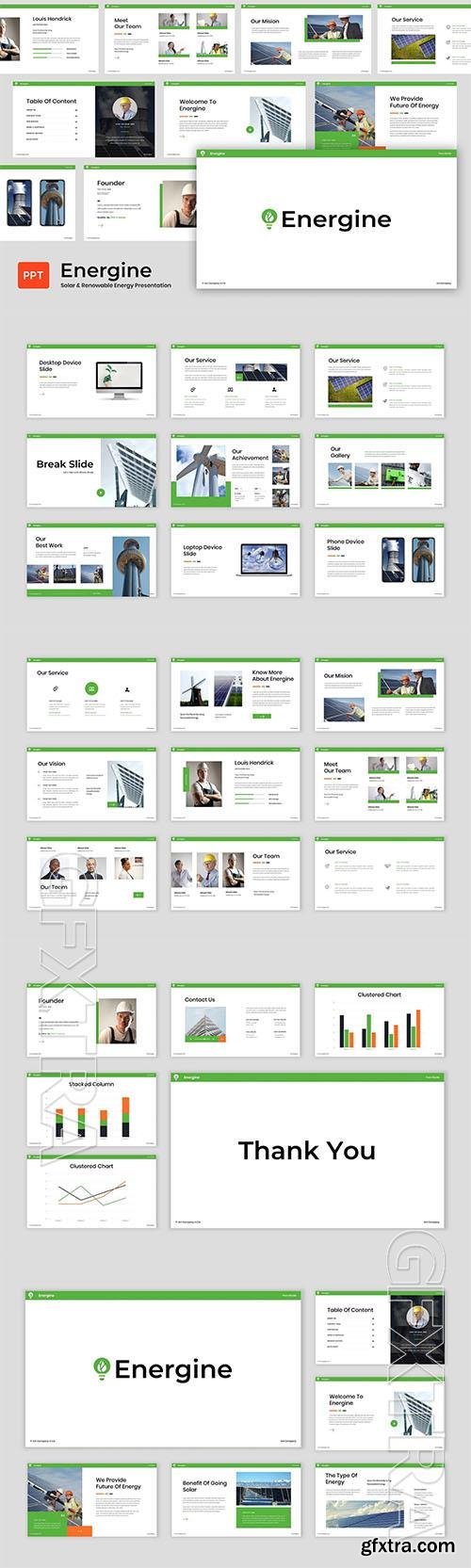 Energine - Solar & Renewable Energy - Powerpoint, Keynote and Google Slides Template  