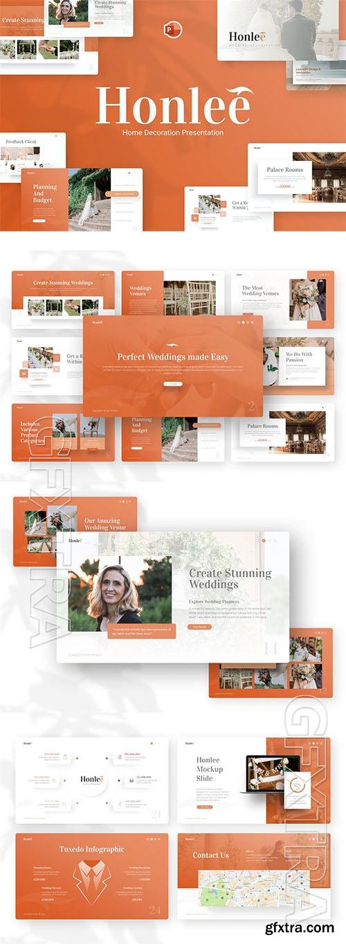 Honlee Home Decoration PowerPoint Template 7Z3T533