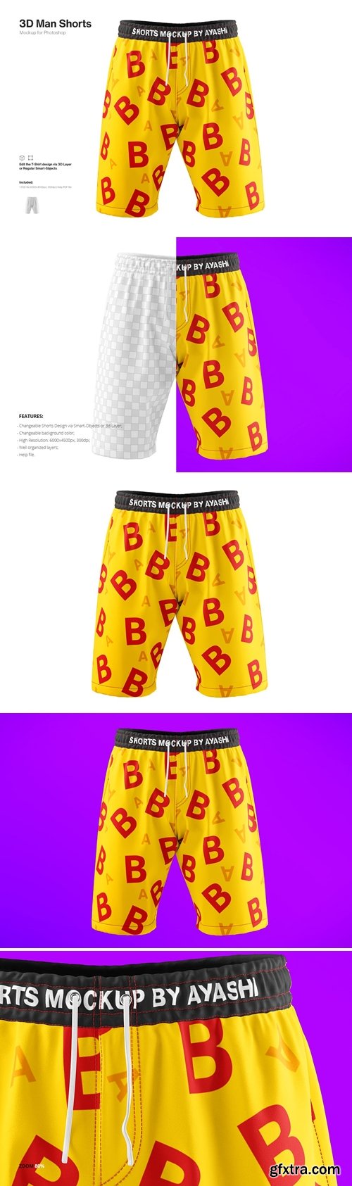 Man Shorts Mockup